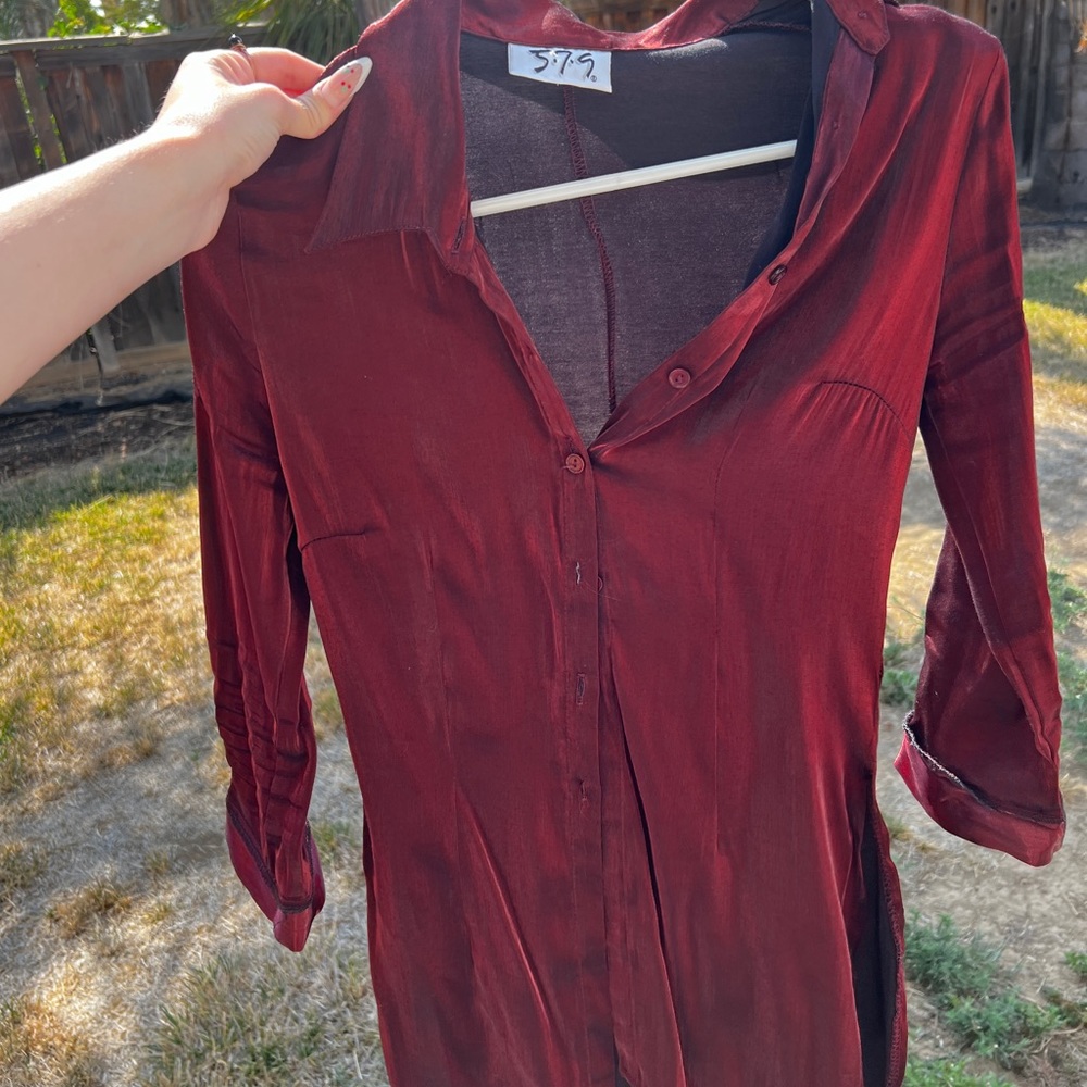 cute vintage button down top